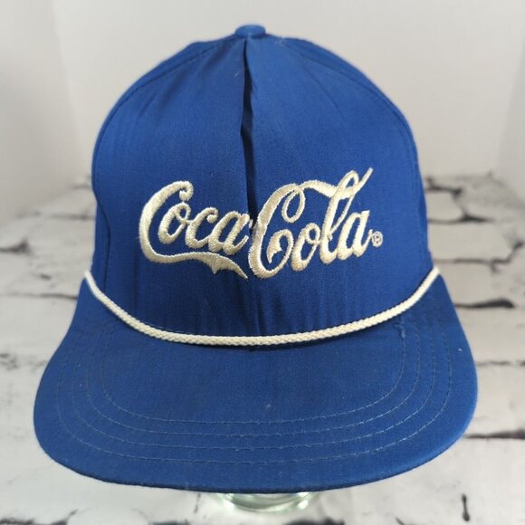 Coca Cola Blue Vintage Snapback Trucker Hat